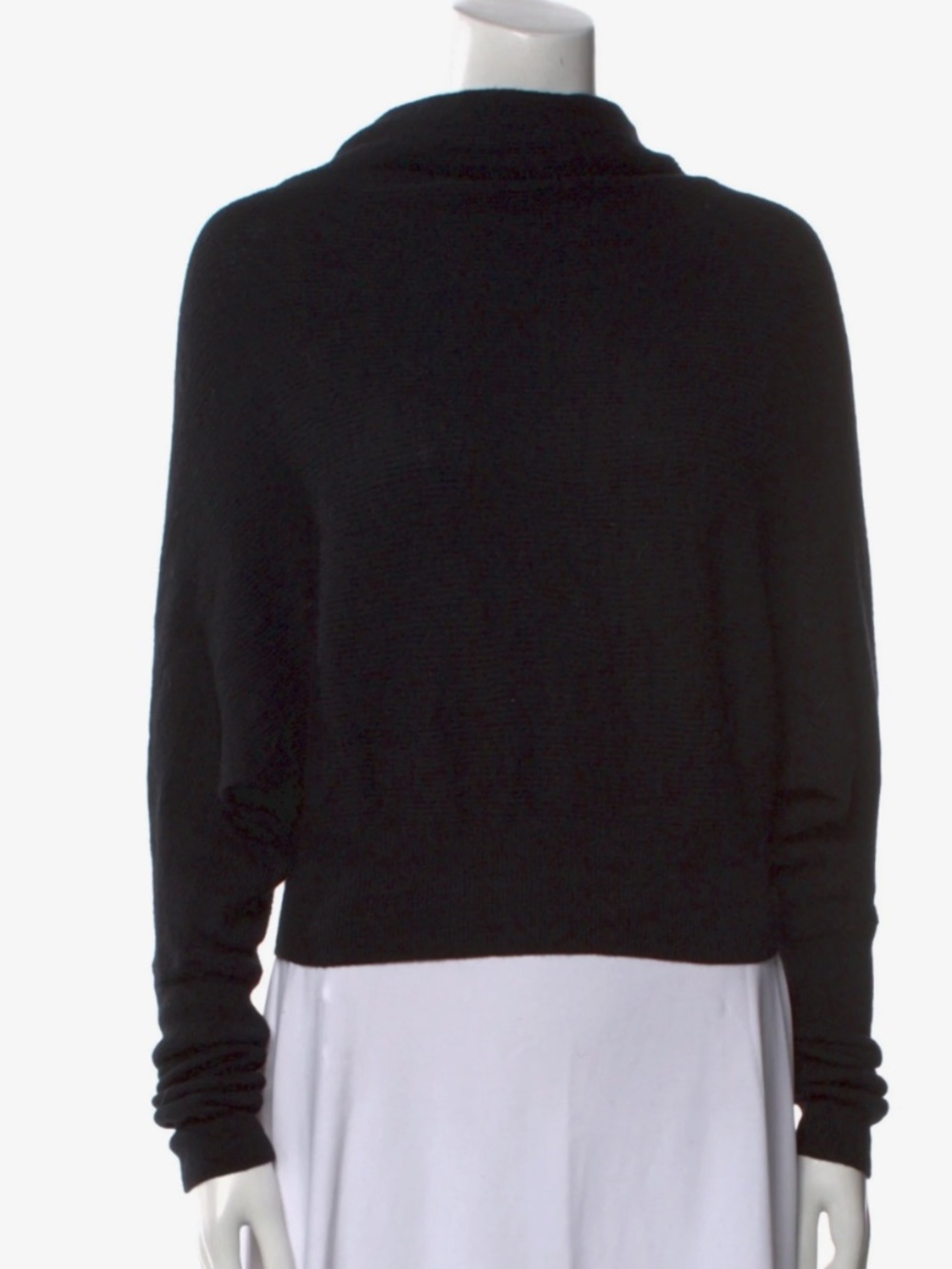 AllSaints Wool Mock Neck Sweater S